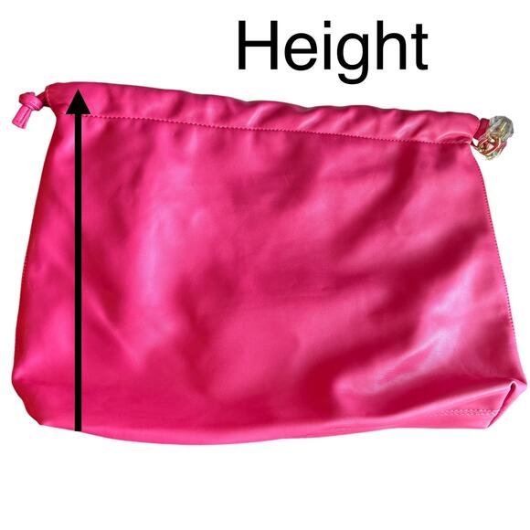 Jules Kae Large Brea Shoulder Bag Vegan Leather Hot Pink NWT and Dustbag - Picture 5 of 8
